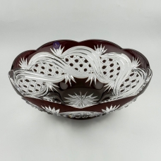 Блюдо Для Стола Хрустальное рубиновое