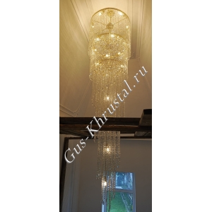 Люстра Италия Винтаж 3 яруса (Журавль) - фото в интерьере